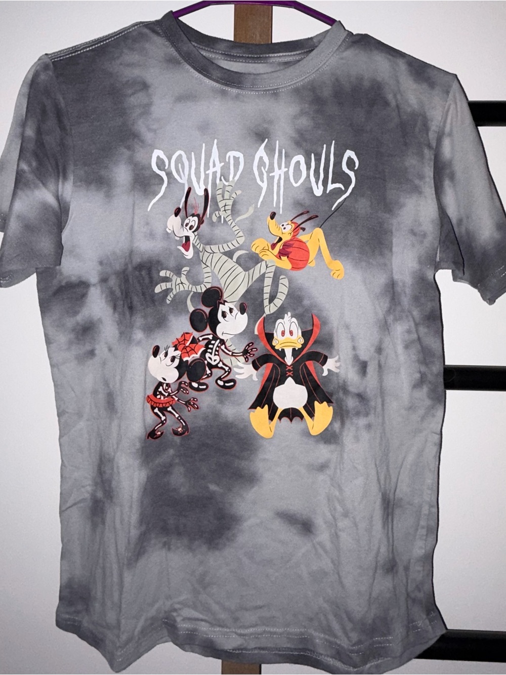 Disney Gray Mickey and Friends Halloween Graphic Tee